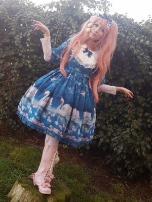 HOT特価 Angelic Pretty - milky swan JSKの通販 by gafu｜アンジェ