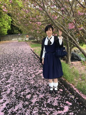 彰の「桜の下で」をテーマにしたコーディネート(2018/04/18)