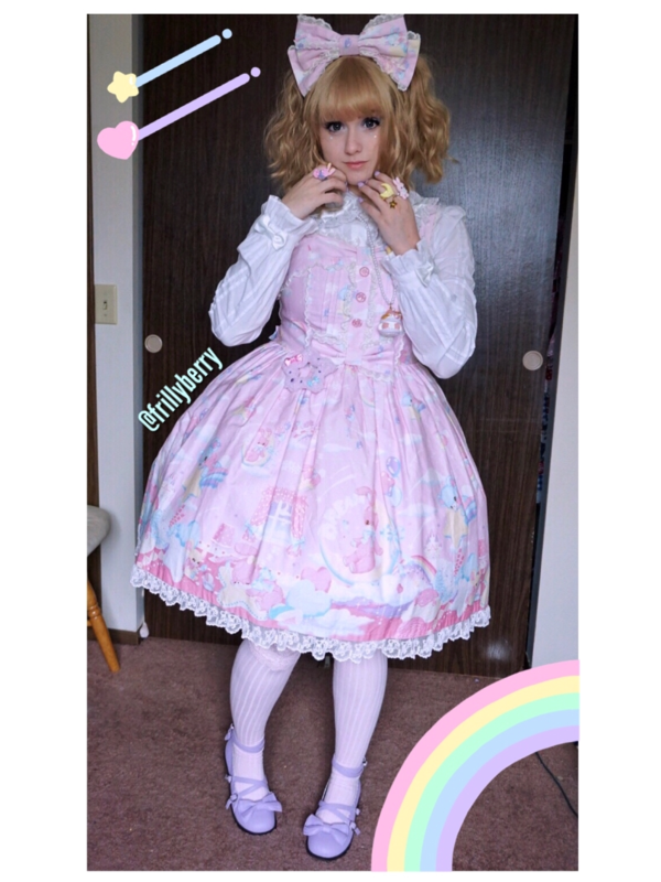 Pixyの「Angelic pretty」をテーマにしたコーディネート(2018/04/26)