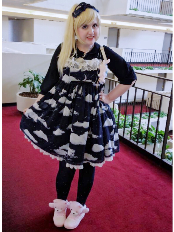 Angelic Pretty Misty Sky ジャンパースカート 黒 | www.innoveering.net